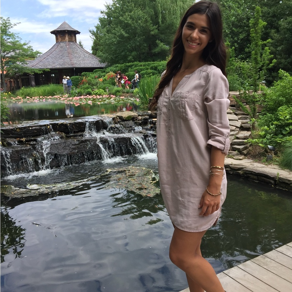 Pale pink casual dress